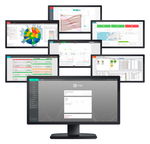 Screenshots of ITRS Group products