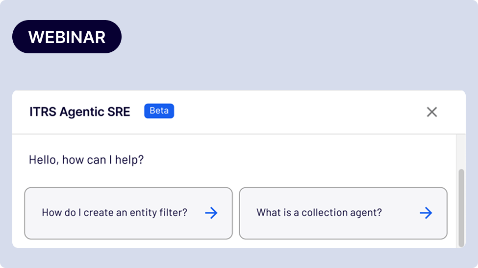 ITRS Agentic SRE screenshot