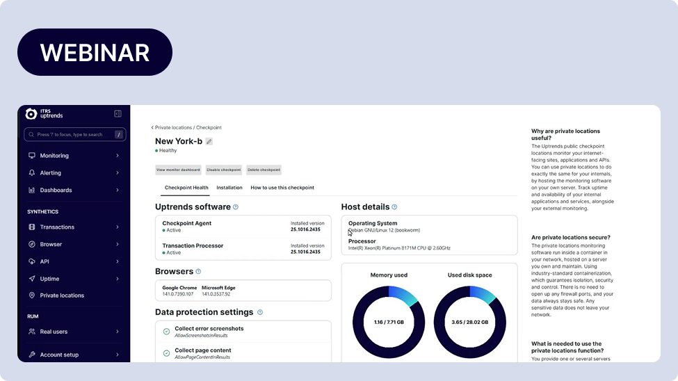 Uptrends Tech Update screenshot