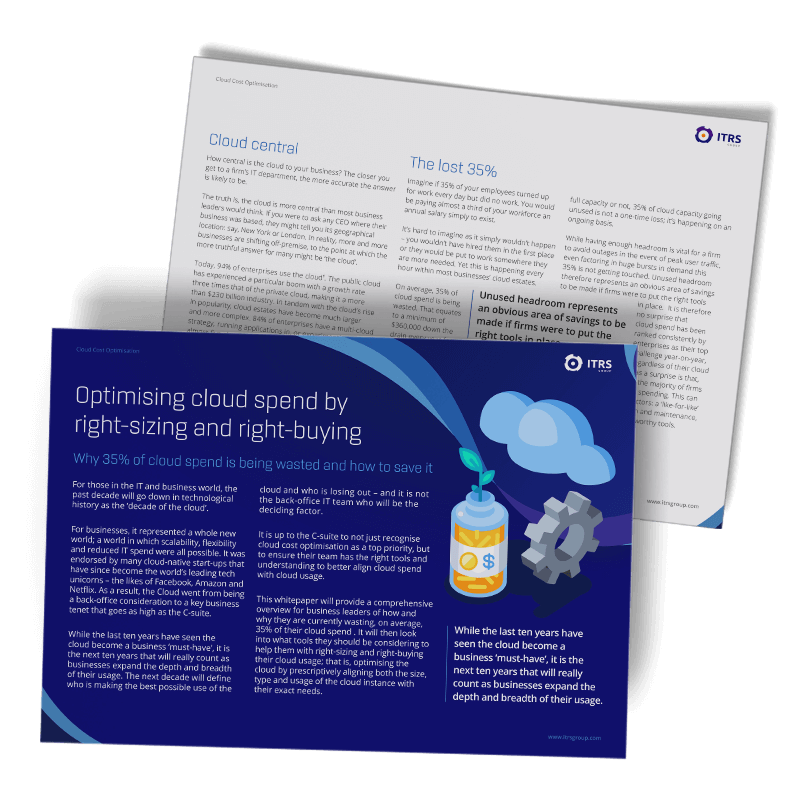 Cloud Cost Optimization Whitepaper Cloud Cost Optimization Whitepaper