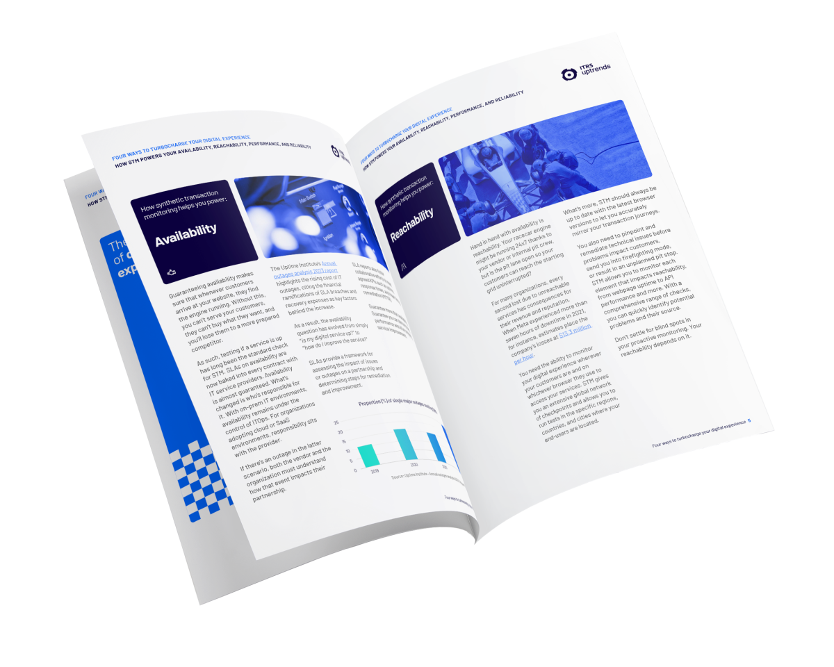 ITRS Uptrends - Synthetic Transaction Monitoring eBook (Golden Quarter)